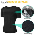 Men Body Shaper Slimming Compression Shirts Gynecomastia Undershirt Seamless Waist Trainer Muscle Belly Weight Loss Shapewear