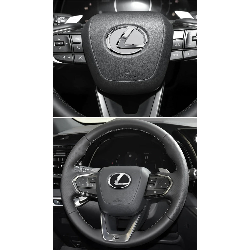 For Lexus ES240 ES250 IS250 LX460 RX270 RX300 RX350 65mm 77mm Metal Steering Wheel Emblem Logo Badge Sticker Decal Accessory