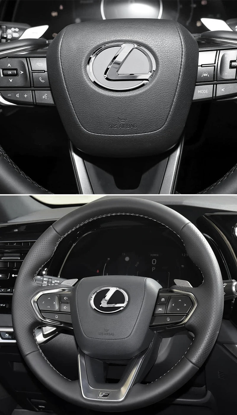 For Lexus ES240 ES250 IS250 LX460 RX270 RX300 RX350 65mm 77mm Metal Steering Wheel Emblem Logo Badge Sticker Decal Accessory
