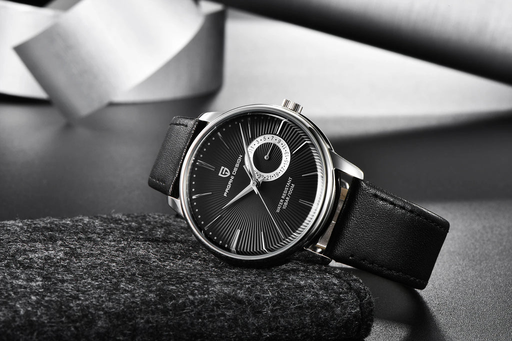 2026 Pagani Design Reloj Hombre PD1654 Quartz Watch Men 100M Water Resistant Leather Strap  Fashion Business Wristwatch reloj