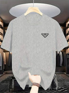 The latest 100% classic printed loose-fitting short-sleeved shirt is a high-quality top suitable for both men and women.