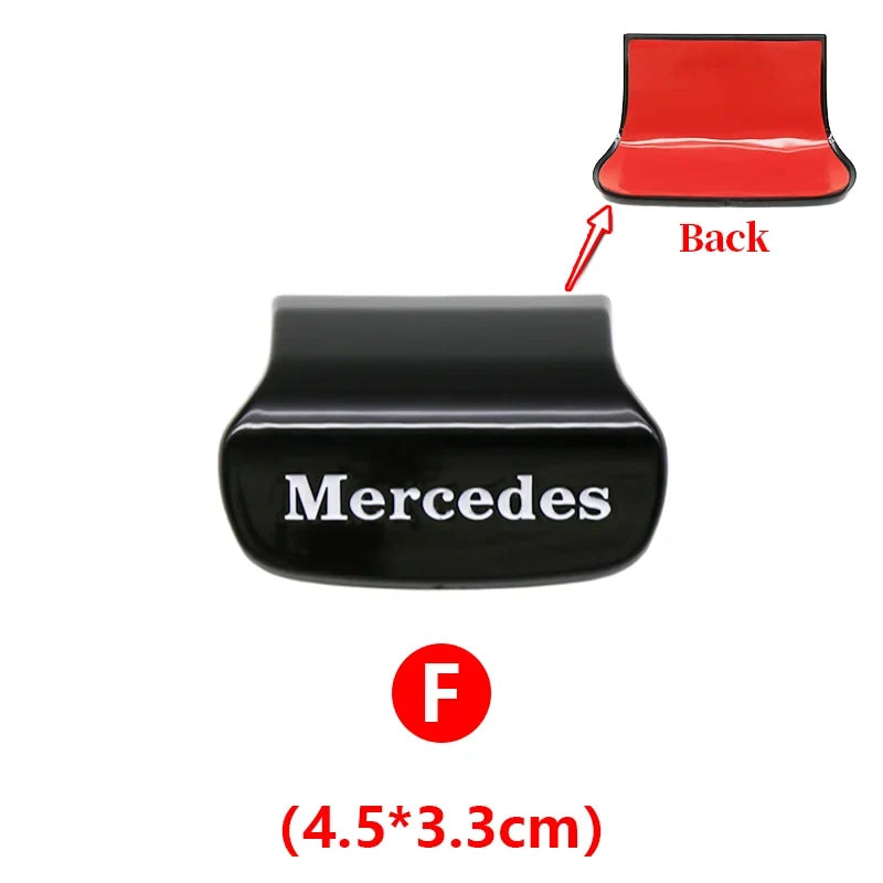 3D ABS Car Steering Wheel Emblem Sticker Badge For Mercedes Benz AMG W205 W206 W177 W168 W108 AMG W176 W204 W212 Accessories