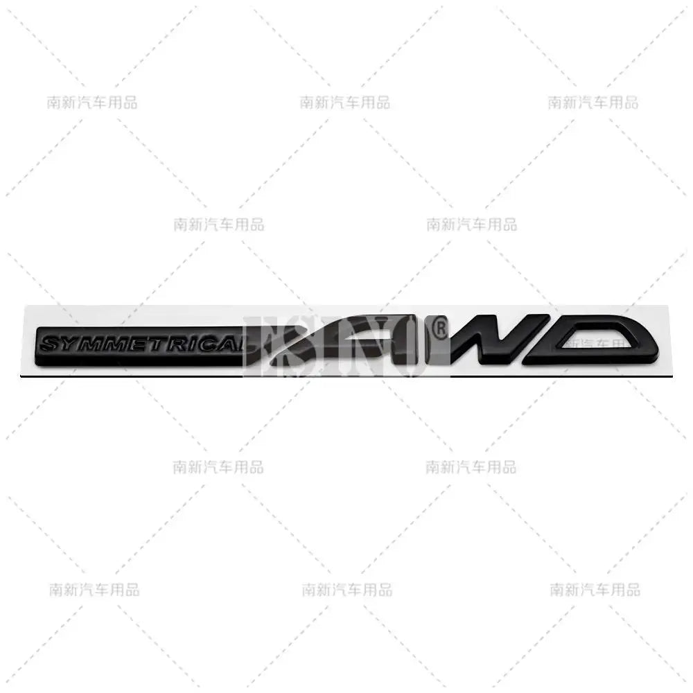 Symmetrical AWD Car Emblem Adhesive Metal Zinc Alloy Fender Badge for Subaru Legacy Forester XV Outback BRZ