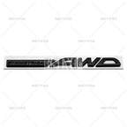 Symmetrical AWD Car Emblem Adhesive Metal Zinc Alloy Fender Badge for Subaru Legacy Forester XV Outback BRZ