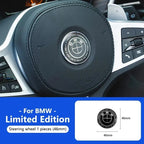 1/4/7pcs 81 72 46 56 68mm Car Front Rear Logo Wheel Hub Center Cover Steering Wheel Center Stickers For BMW X1 X3 X5 X6 E46 E90