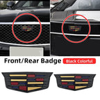 1pcs 3D ABS Car Front Grille Center Emblem Badge Rear Trunk Sticker Accessories For Cadillac CT4 CT5 CT6 XT4 XT5 XT6 XTS ATS