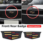 1pcs 3D ABS Car Front Grille Center Emblem Badge Rear Trunk Sticker Accessories For Cadillac CT4 CT5 CT6 XT4 XT5 XT6 XTS ATS