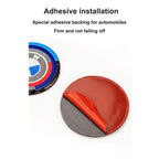 4.5CM 4.8CM Carbon Fibre Car Center Console Knob Stickers Decoration Accessories For BMW 1 2 3 4 5 6 Series GT Z4 X3 X4 X5 X6 X7
