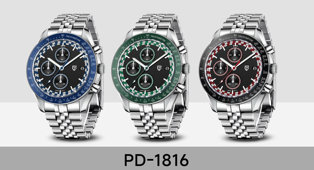 PAGANI DESIGN 2026 New Men's Watches Sport Quartz Watch For Men Racing Chronograph Waterproof AR Sapphire crystal Wristwatch Men