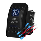 12v/24v Blue Led Light 5 Pin On Off SPST Rocker Switch 7 Pin On Off On ARB Carling Style Car Boat Waterproof Push Switch