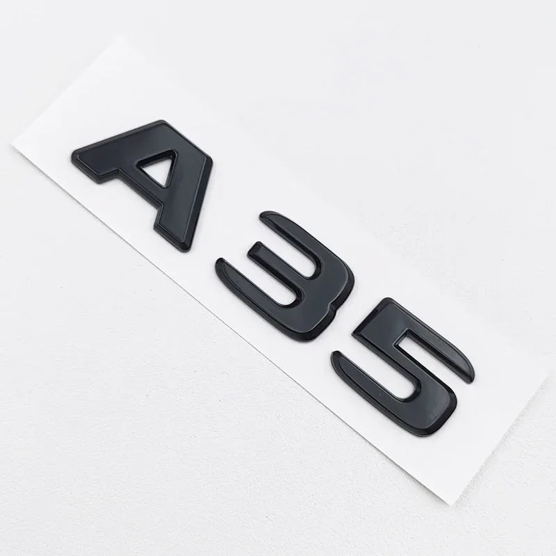 3D ABS Black A35 A45 A160 A180 A200 A250 Logo Letters 4MATIC Badge Car Rear Star Sticker AMG Emblem For Mercedes Benz