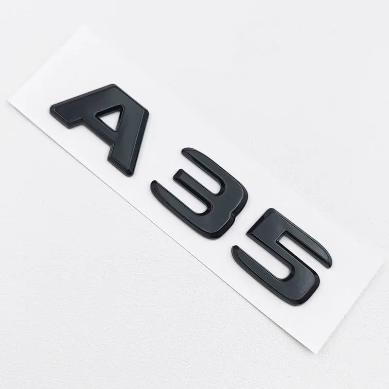 3D ABS Black A35 A45 A160 A180 A200 A250 Logo Letters 4MATIC Badge Car Rear Star Sticker AMG Emblem For Mercedes Benz