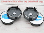 For Subaru ASCENT BRZ FORESTER IMPREZA XV WRC WRX LEGACY OUTBACK STI 4pcs 60mm Car Wheel Center Covers Tire Hub Caps Decoration
