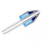 2pcs Car Blade Shape Side Fender Logo Badge Emblem Sticker For GMC Terrain Sierra ornament 1500 Yukon Acadia Savana
