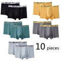 10Pcs/Set Men's Underwear High Stretch Boxer Shorts Breathable Soft Men's Shorts Comfortable Aisa Size L-4XL Men Briefs