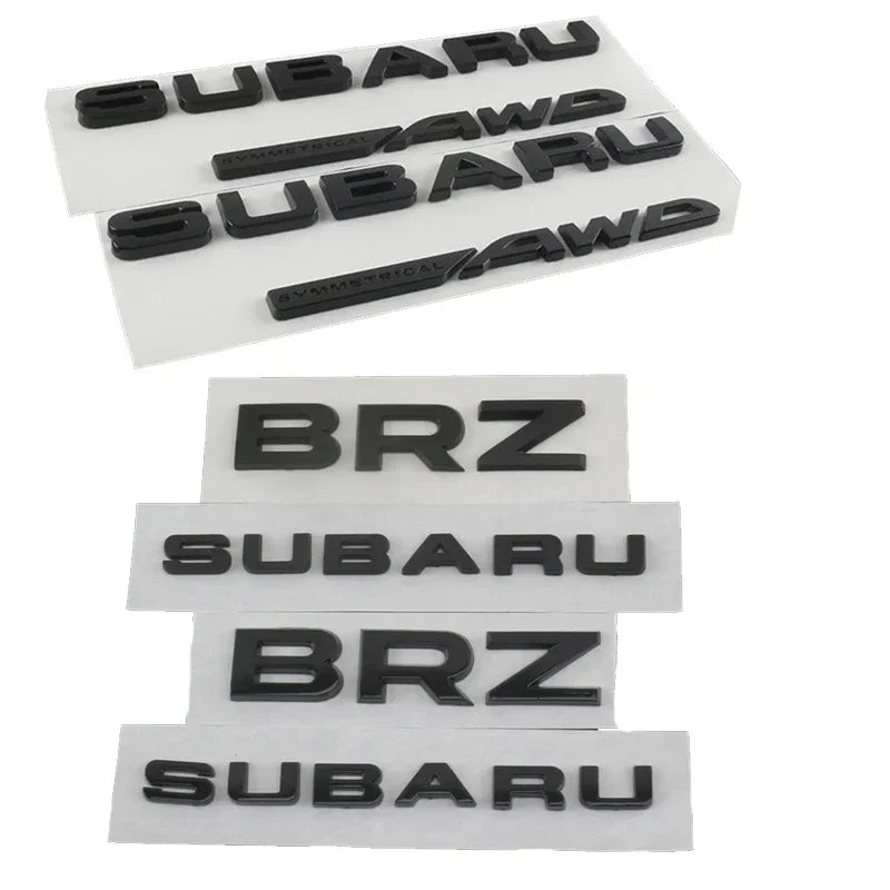 ABS Car Rear Trunk Sticker Emblem for Subaru WRX BRZ STI XV FORESTER IMPREZA LEGACY OUTBACK Auto Body Tail Letter Badge Decal
