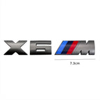 1PCS Grey Car Trunk Badge Sticker For BMW X1M X2M X3M X4M F25 F26 G01 G02 X5M G05 X6M F15 F16 E70 E71 X7M X8 M