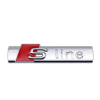 3d abs SLine Logo S Line Badge Car Fender Side Emblem Sticker For Audi A1 A2 A3 A4 A5 A6 A7 Q2 Q3 Q4 Q5 Q6 Q7 S3 S4 S5 S6 TT