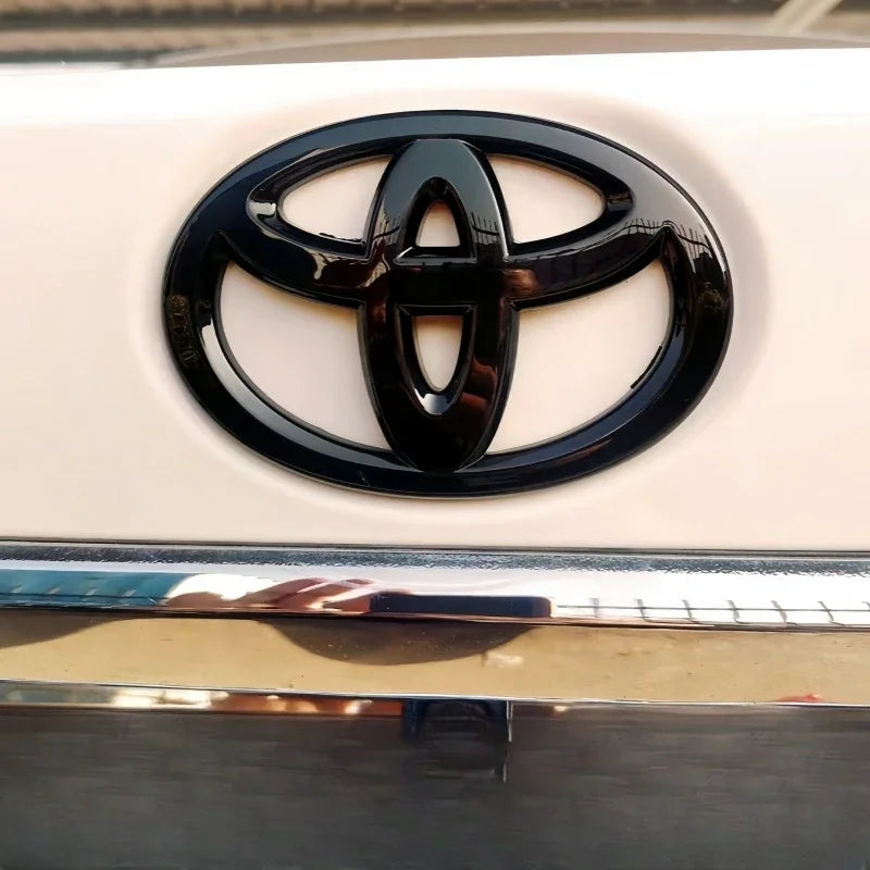 1pc 3D Car Emblem sticker For Toyota Front Grill Hood Rear Trunk Logo Corolla Camry RAV4 Hilux Yaris Prius Prado Badge Accessory