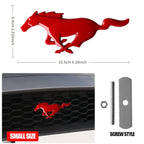 3D Metal Car Front Grille Emblem Logo Rear Trunk Badge Sticker For Ford Mustang Fiesta Focus Ranger Smax Kuga Mondeo Accessories