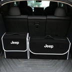 Car Trunk Organizer Box Large Capacity Folding Storage Bag Accessories For Jeep Wrangler Renegade Compass Gladiator Cherokee JL