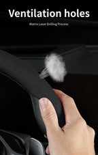 Perforated Breathable Leather Car Steering Wheel Cover Accessories For BMW E90 G80 M3 G30 M5 F82 F83 F20 F21 G42 F95 F96 G06 G07
