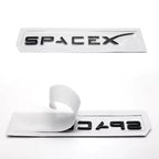 3D ABS Logo Letters Car Trunk Fender Side Badge Decal For Tesla Model Y/S/3/X Space X Emblem Sticker Accessory