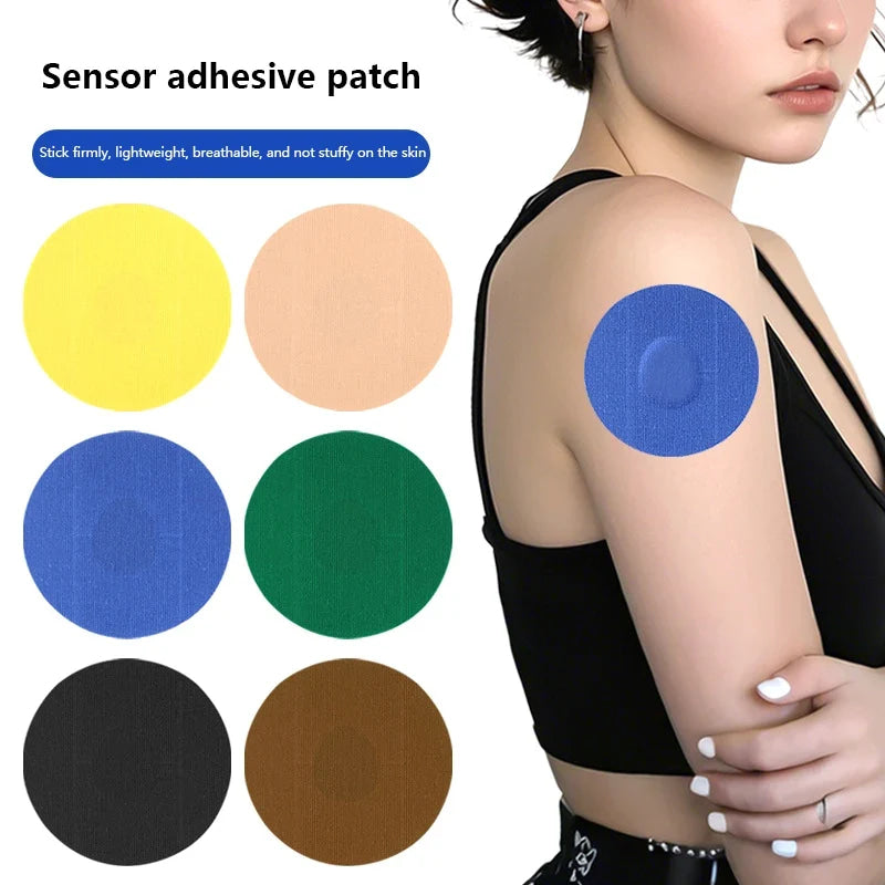 10Pcs Waterproof Adhesive Patches Sensor Patch Glucose Meter Sensor Fixing Sticker Long Lasting Blood Glucose Monitoring