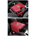 Car Armrest Cushion Leather Arm Rest Box Pad With Storage Bag For Chevrolet Corvette Montana TrailBlazer Silverado Traverse Bolt