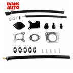 3.5'' Downpipe Exhaust EGR Valve Kit for Chevrolet Silverado & GMC Sierra 2017-2023 LSierra 2017-2023 l5p Duramax 6.6L Down Pipe