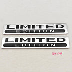 2pcs 3D Aluminum LIMITED/SPECIAL EDITION Emblem Badge Car Stickers Decal For Audi Honda Opel Toyota Mercedes Mazda Motorcycle