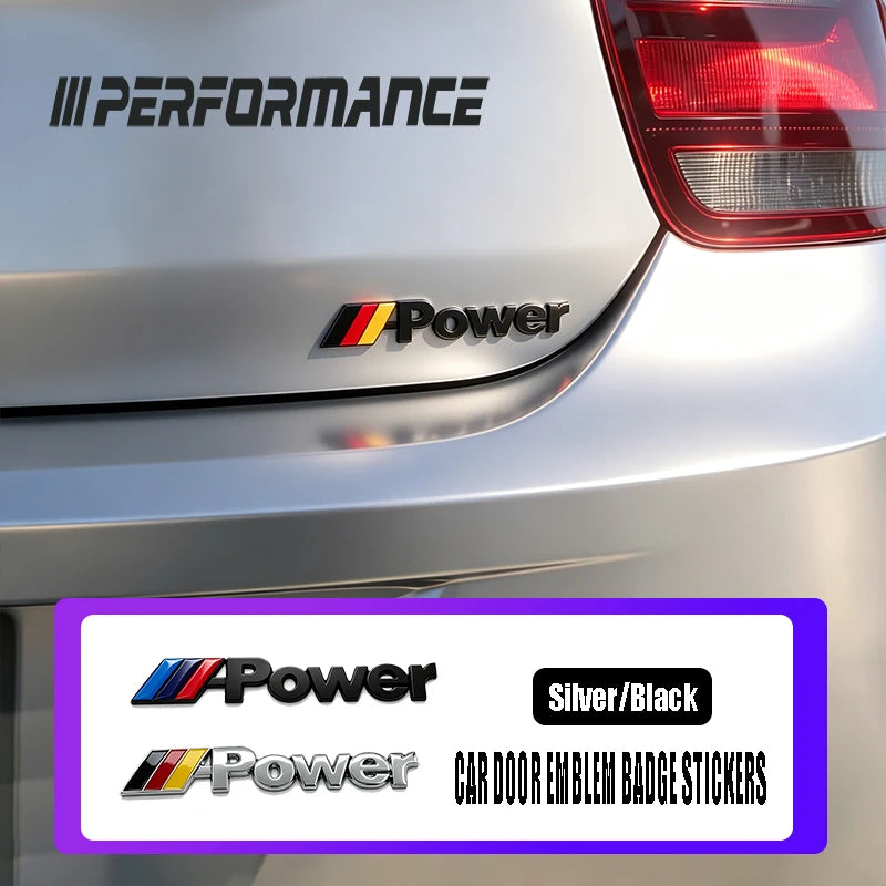 3D Metal Sports Trunk Sticker For BMW X1 X2 X3 X4 X5 X6 X7 iX3 F20 F10 F07 E70 E46 E90 E92 E60 E39