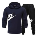 Men's casual sports suit, fashion new men's and women's sports hoodie + pants 2 sets, autumn and winter warm sportswear suit