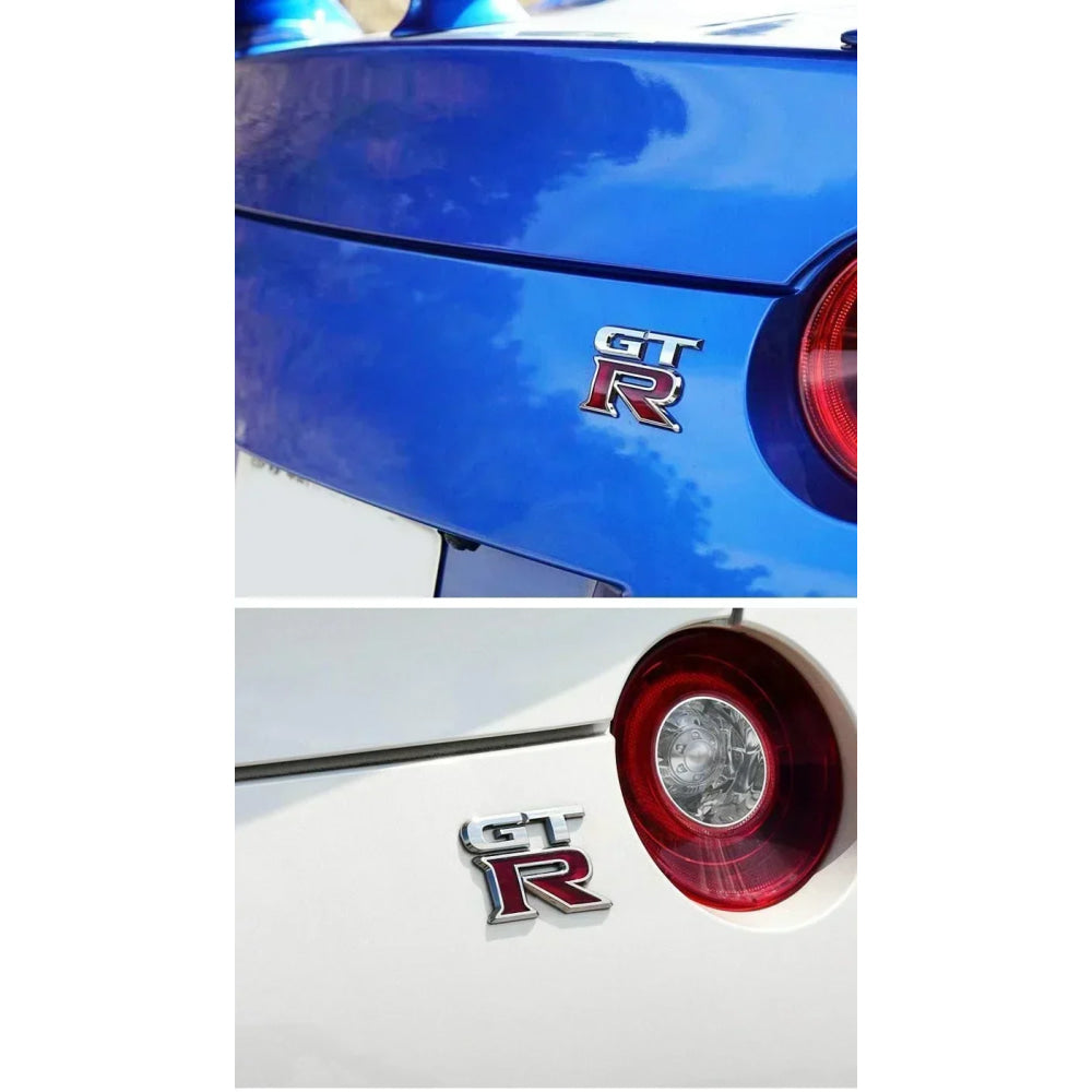 1pcs GTR Car Logo Emblem Metal Stickers R GT Decals Badge Labeling for Nissan Nismo GT-R, R32, R33, R34, R35, 370Z Accessories