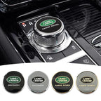Shift Knob Decoration Metal Cover Car Console Button Sticker For Land Rover Discovery 2 3 4 Range Rover Freelander SV SVR Velar