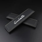 Car Seat Belt Nappa Leather Belt Shoulder Covers Interior For Alfa Romeo Giulia Stelvio Giulietta MITO Auto Accessories