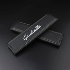 Car Seat Belt Nappa Leather Belt Shoulder Covers Interior For Alfa Romeo Giulia Stelvio Giulietta MITO Auto Accessories