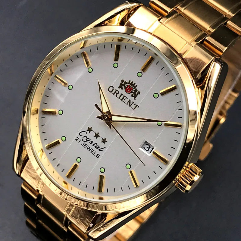 Orient Double Lion Watches High Quality Clock Brand New Top Men's Watch Multi-Function All-Steel Automatic Mechanical Tourbillon