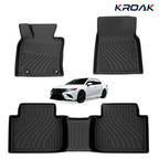3PCS TPE Car Floor Mats Front & Rear All Weather Custom Fit For Toyota Camry 2018-2024