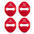 Stickers 4Pcs Car Door Lock Cover Stainless Steel Protector Cap For Honda Odyssey Spirior CR-V Civic HR-V City Accord