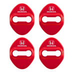 Stickers 4Pcs Car Door Lock Cover Stainless Steel Protector Cap For Honda Odyssey Spirior CR-V Civic HR-V City Accord