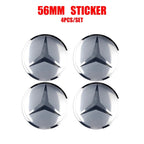 56/60/65mm Car Wheel Center Cover Hub Cap Resin Badge Emblem sticker Decal styling auto Accessories Mercedes Benz AMG  C260 C300