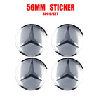 56/60/65mm Car Wheel Center Cover Hub Cap Resin Badge Emblem sticker Decal styling auto Accessories Mercedes Benz AMG  C260 C300