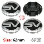4Pcs 62mm Premium ABS Car Wheel Center Hub Caps Emblem Badge For Range Rover L322 L405 Evoque Discovery Velar SVR Accessories