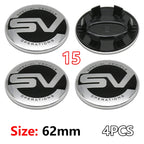 4Pcs 62mm Premium ABS Car Wheel Center Hub Caps Emblem Badge For Range Rover L322 L405 Evoque Discovery Velar SVR Accessories