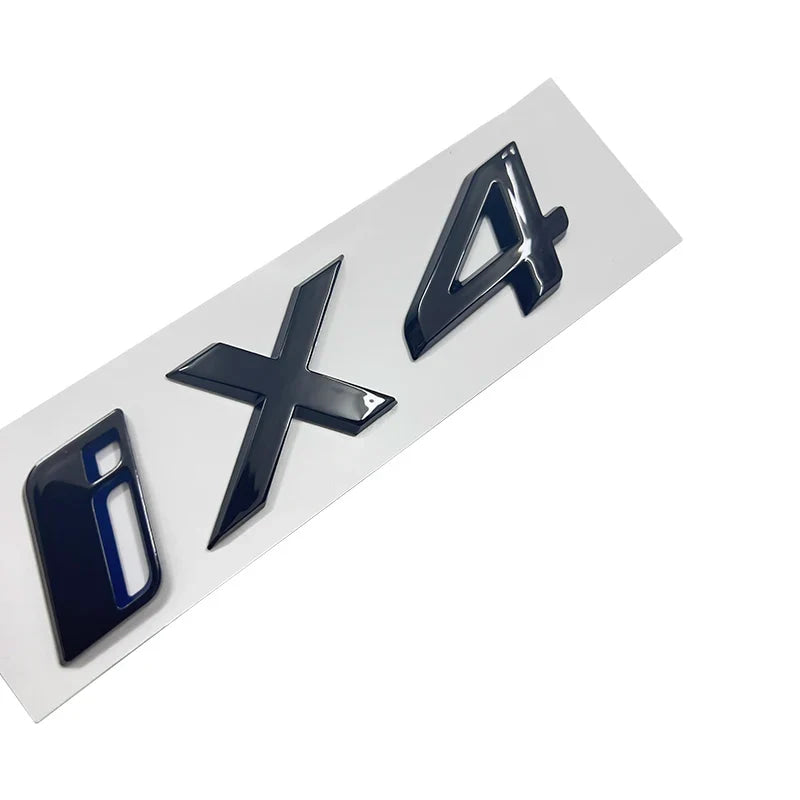 ABS Letters Numbers Glossy Black ix i3 i4 i7 iX ix3 iX4 ix7 Emblem for BMW X1 X3 X5 X6 GT Car Rear Logo Badge Sticker