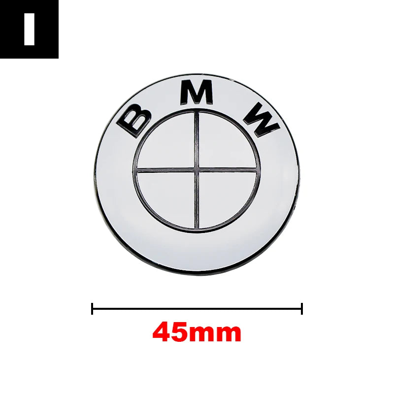45mm 47mm Steering Wheel Center Emblem Badge Sticker For BMW E39 E46 E60 E87 E90 E92 F10 F20 F30 G20 Interior Decoration