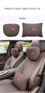 For Ford STline Focus Mondeo Explorer Edge Fiesta Fusion Kuga Escape Auto Headrest Neck Support Lumbar Cushion Soft Neck Pillow