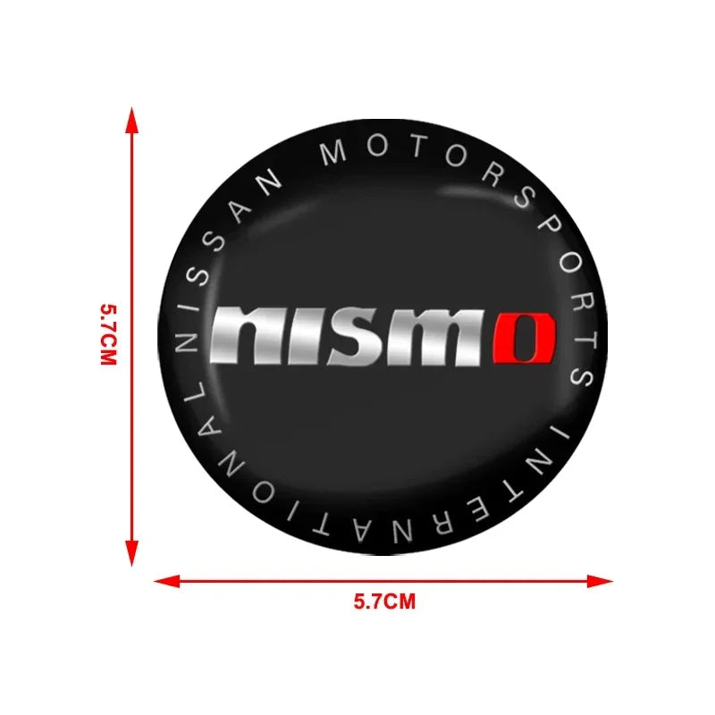 For Nismo Nissan Almera Tiida Sunny QASHQAI Skyline Juke X-TRAI 4pcs 56/60mm Car Wheel Center Covers Badge Hub Cap Accessories