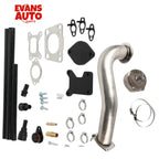 3.5'' Downpipe Exhaust EGR Valve Kit for Chevrolet Silverado & GMC Sierra 2017-2023 LSierra 2017-2023 l5p Duramax 6.6L Down Pipe